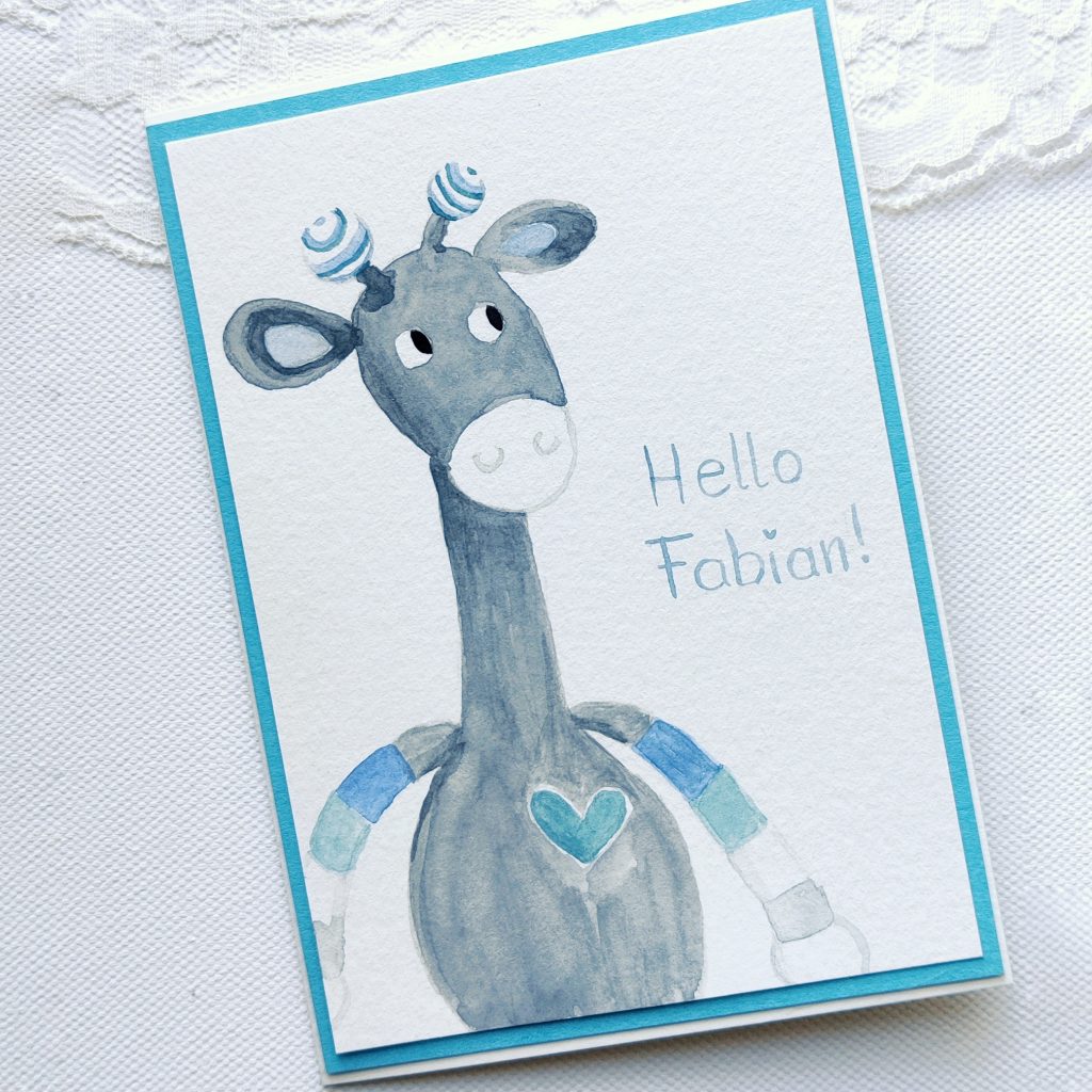 Babykarte - personalisiert Elephant
